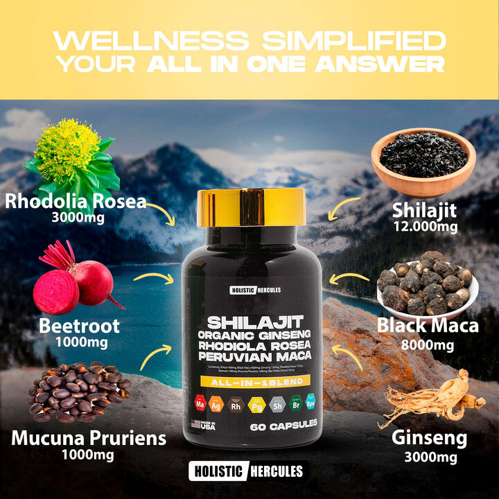 6 In 1 Shilajit Capsules - RockSolid Natural Boost