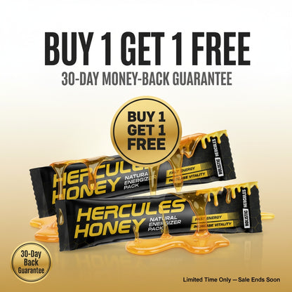 Hercules Natural Honey Sticks 6-in-1 Herbal Performance Blend (16 Count)