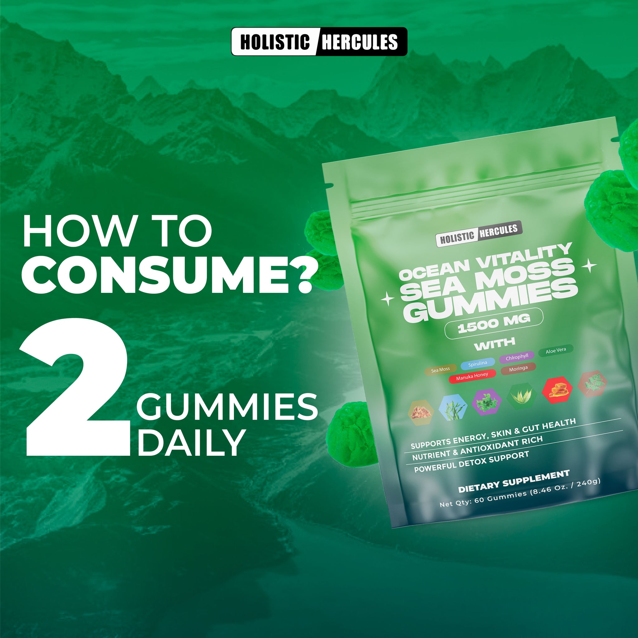 Hercules Sea Moss Gummies (Energy & Libido Boosting)